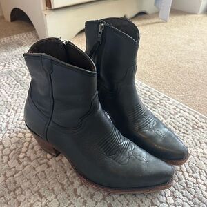 Tecovas Black Ankle Boots